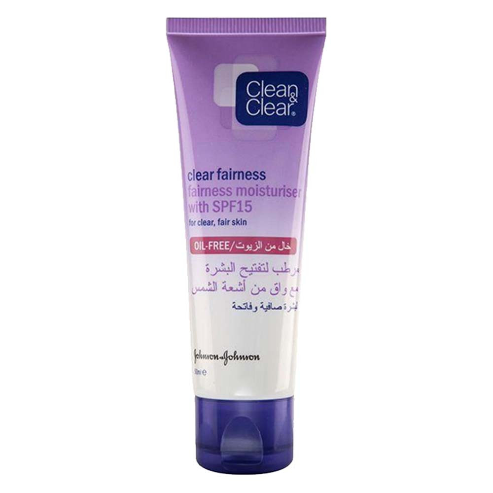 20402.jpg Clean & Clear Fairness Spf 15 Moisturising Cream 50ml - الصورة 1