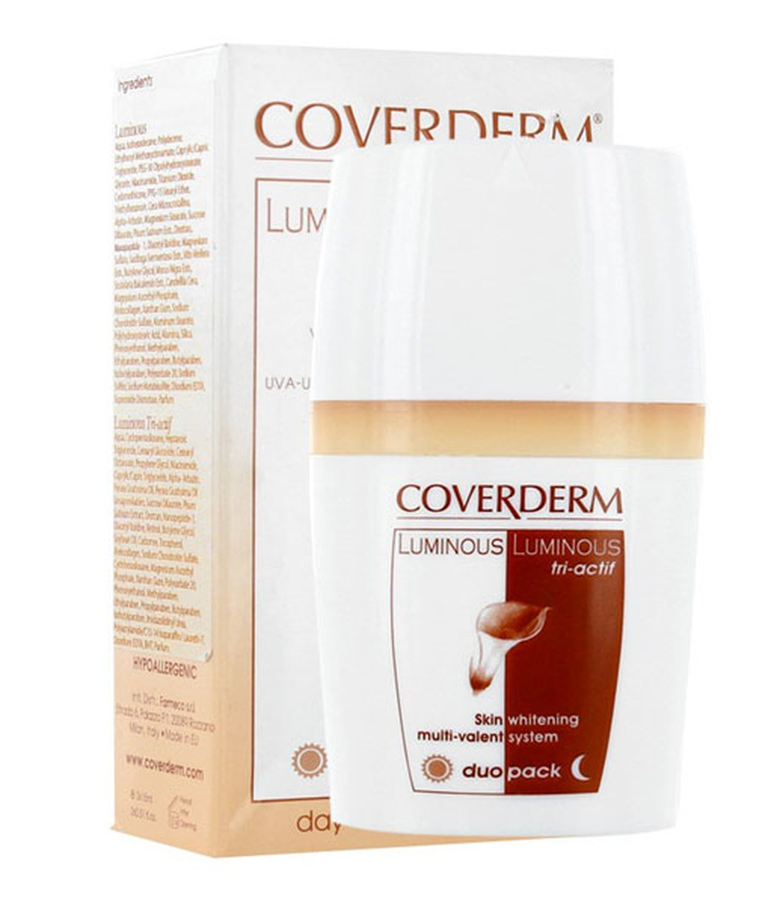 34804.jpg Coverderm Duo Pack Lumoinous + Luminous Tri Skin Whitening Serum 15 ml - الصورة 1