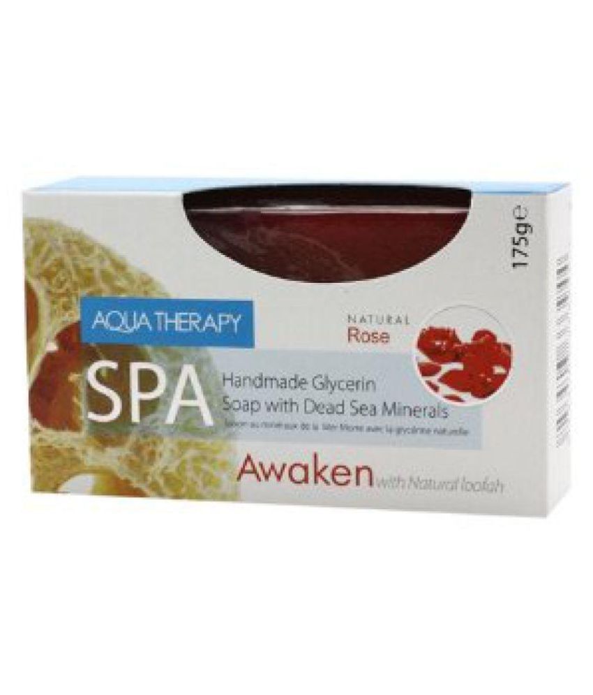 Aqua-Therapy-Hand-Made-Soap-Rose-With-Loofah-175g.jpg صابون تنظيف الجسم Aqua Therapy Handmade Soap Rose With Loofah 175g - الصورة 1