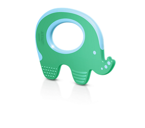 Avent-Elephant-Teether-3m.png عضاضة الأطفال Avent Elephant Teether 3m+ - الصورة 1