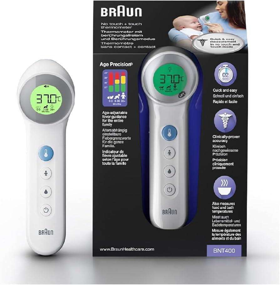 Braun Non Contact Forehead Thermometer BNT400 Braun Non Contact Forehead Thermometer BNT400
