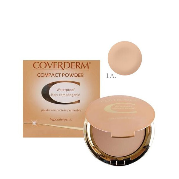 CoverDerm-Compact-Powder-Shade-1A-For-Normal-Skin-10g.jpg بودرة الوجه CoverDerm Compact Powder Shade 1A For Normal Skin 10g - الصورة 1