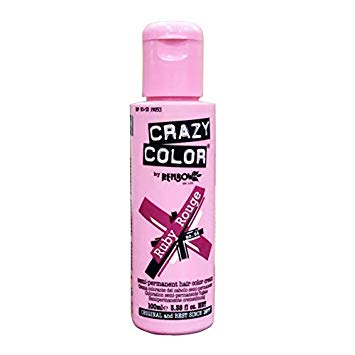 Crazy-Color-Hair-Color-Shade-Cream-.66100ml-Ruby-Rouge.jpg صبغة الشعر Crazy Color Hair Color Cream 100ml -Ruby Rouge (66) - الصورة 1
