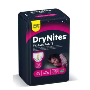 Drynites For Girl (3-5) Years 16 Underwear Diapers -Frozen
