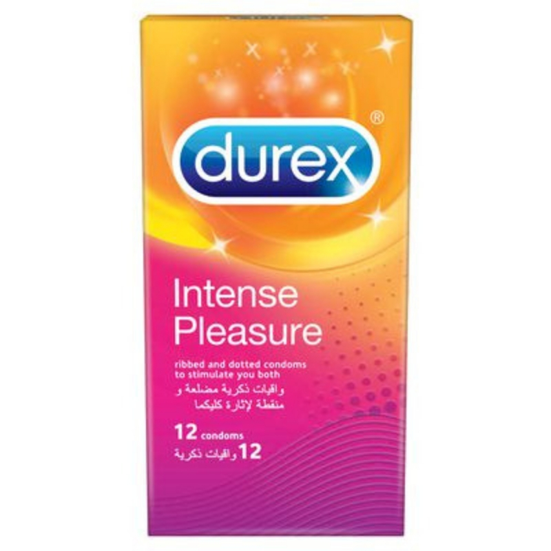 Durex-Intense-Pleasure-12-Condoms.jpg الواقي الذكري Durex Intense Pleasure 12 Condoms - الصورة 1