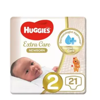 Huggies Baby Diapers, Size 2, 4-6 Kg, Mini Pack, 21 Count
