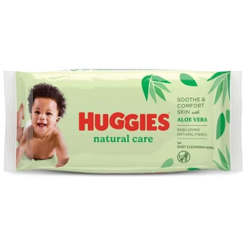 Huggies Natural Aloe Vera Wipes 56 Pcs