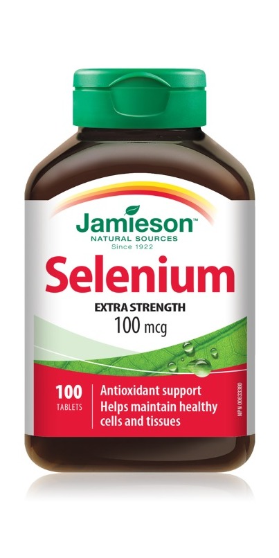 Jamieson-Selenium-100mcg.jpg Jamieson Selenium 100 mcg 100 Tablet - الصورة 1