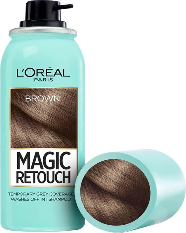 Loreal-Magic-Retouch-Color-Shade-Spray-75ml-Brown.jpg تغطية جذور الشعر Loreal Magic Retouch Color Shade Spray 75ml- Brown - الصورة 1