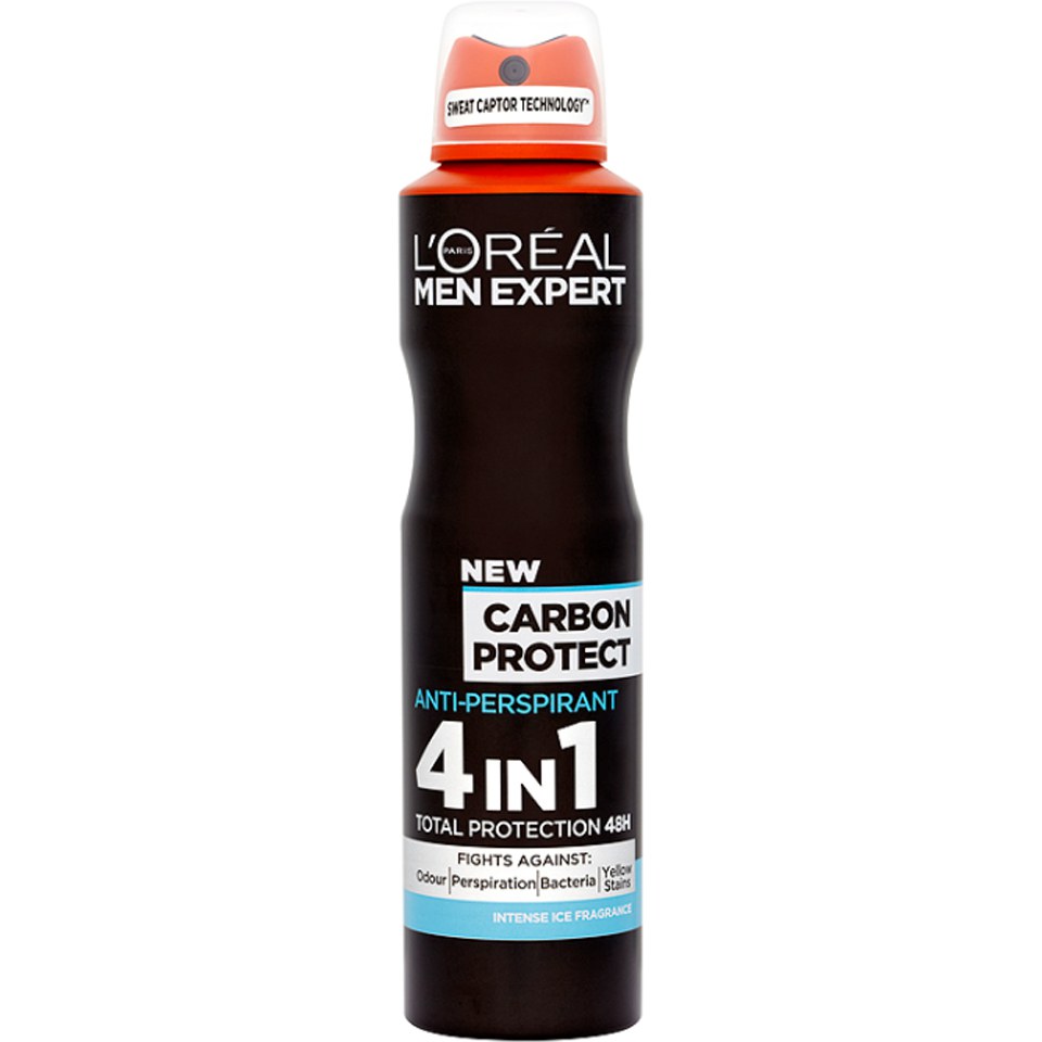 Loreal-Men-Expert-Carbon-Protect-Deo-Spray.jpg مزيل العرق Loreal Men Expert Carbon Protect Deo Spray 150 ml - الصورة 1