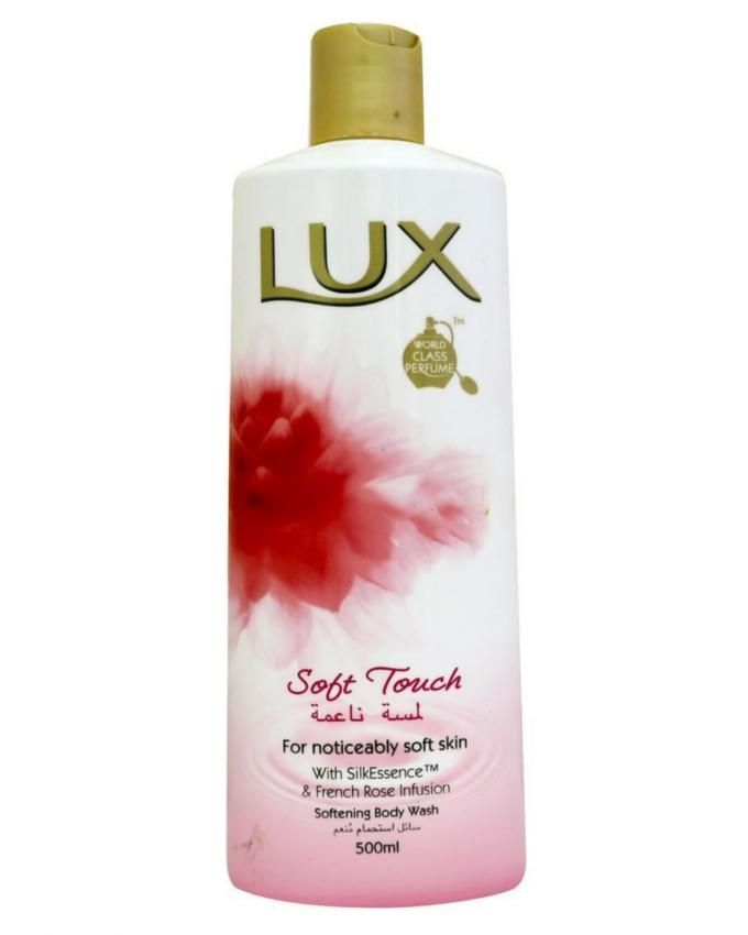 Lux-Soft-Touch-Shower-Gel-500ml.jpg سائل الاستحمام Lux Soft Touch Shower Gel 500ml - الصورة 1