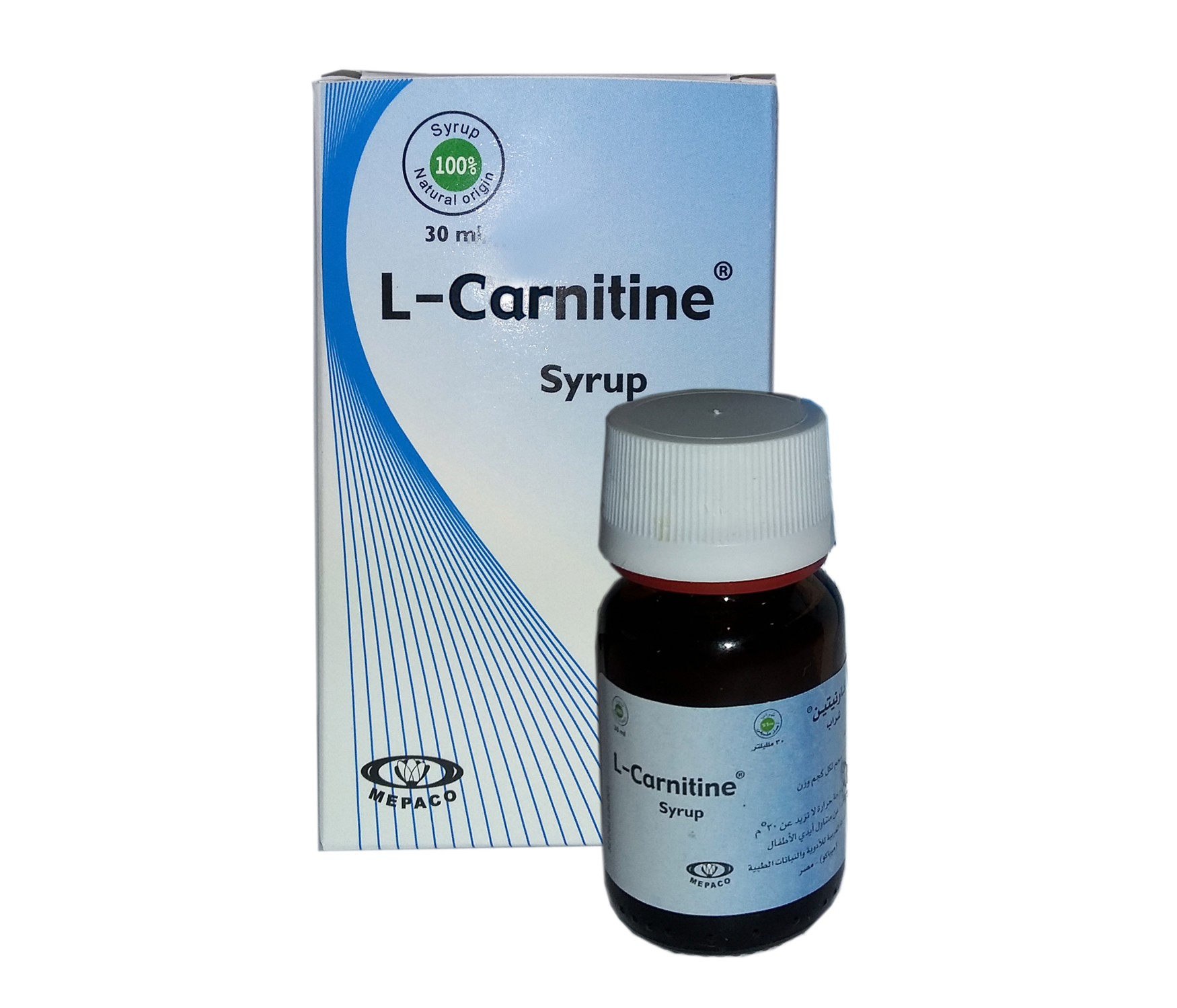Mepaco-L-Carnitine-30ml-Syrup.jpg Mepaco L - Carnitine 30ml Syrup - الصورة 1