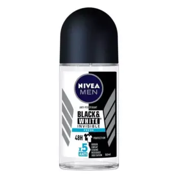 Nivea Invisible Black & White Fresh Deo Roll On For Men 50ml