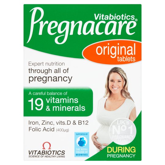 Pregnacare-30-Tab.jpeg فيتامينات الحمل Vitabiotics Pregnacare 30 Tablet - الصورة 1