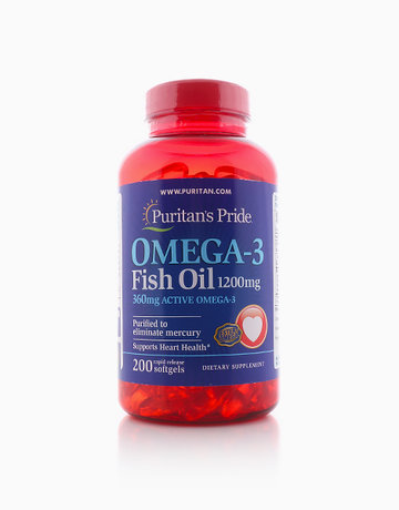 Puritans-Pride-Omega-3-1200mg-200-Capsule-1.jpg أوميغا 3 Puritan's Pride Omega 3 1200mg 200Capsule - الصورة 1