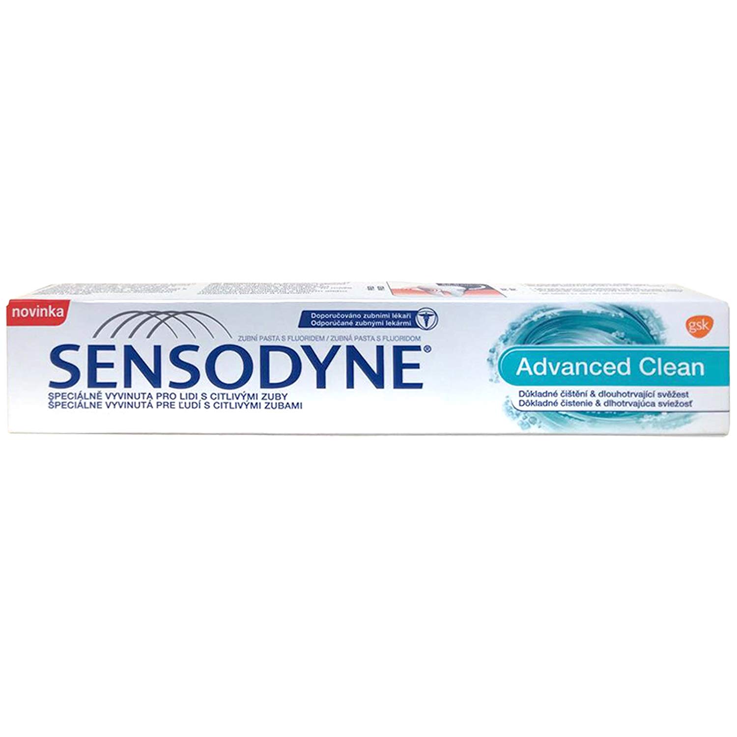 Sensodyne-Advanced-Clean-Toothpaste-75ml.jpg معجون الأسنان Sensodyne Advanced Clean Toothpaste 75ml - الصورة 1