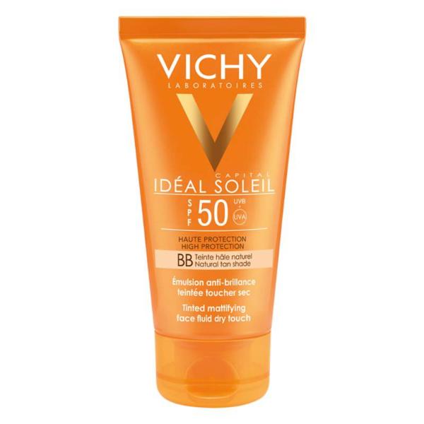 Vichy-Capital-Soleil-BB-Sun-Block-Spf-50-Tinted-Emulsion-50ml.jpg واقي الشمس Vichy Capital Soleil Spf 50+ BB Tinted Dry Touch Sun Block 50ml - الصورة 1