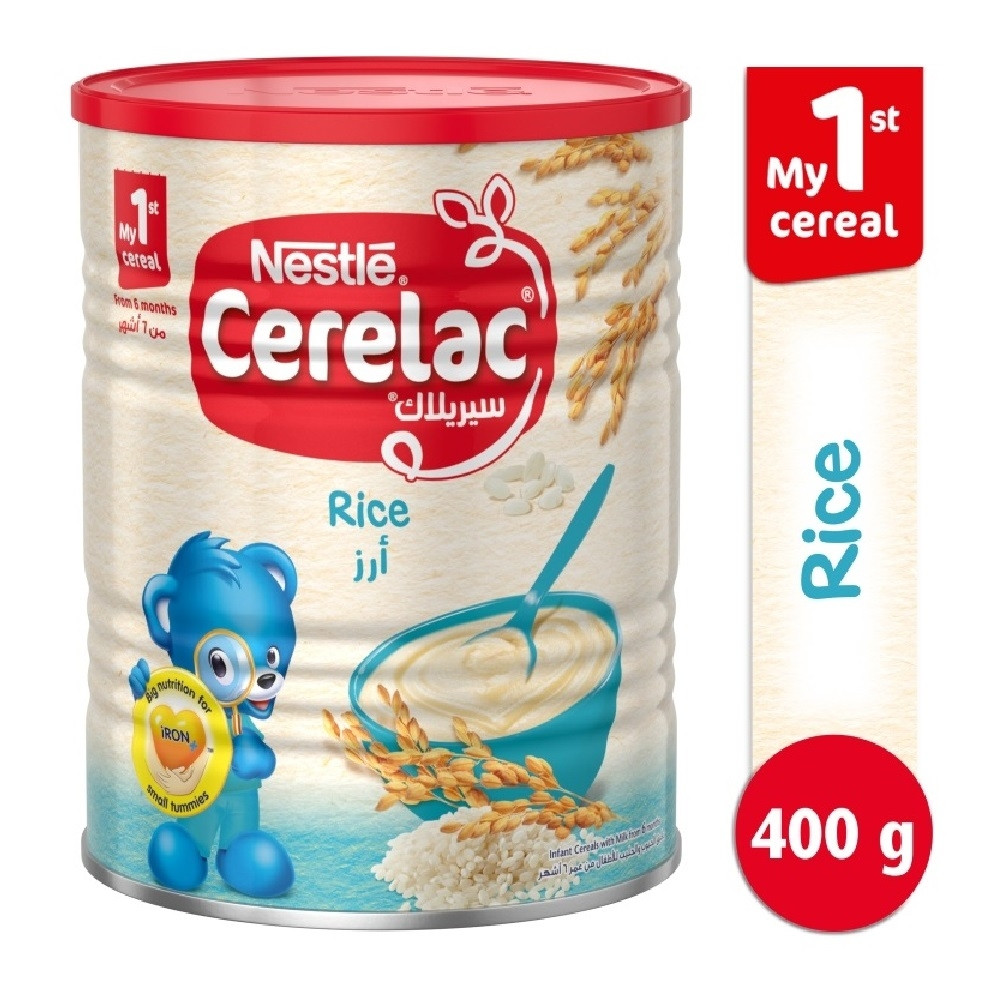 cerelac-rice.jpg غذاء الاطفال Cerelac Rice Cereal 400g - الصورة 1