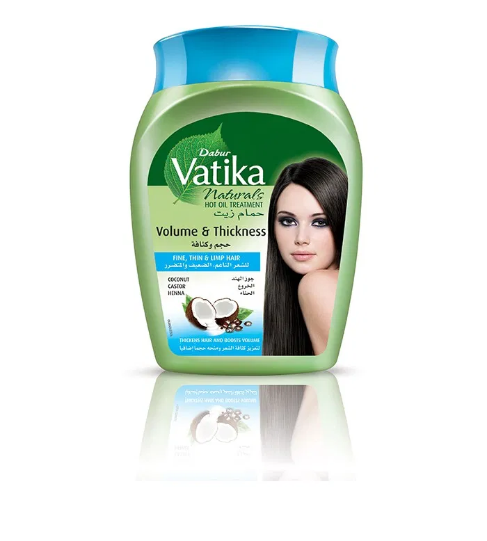 dabur-vatika-volume-thickness-bath-hair-oil-500g.png حمام زيت للشعر Dabur Vatika Volume &Thickness Bath Hair Oil 500g - الصورة 1