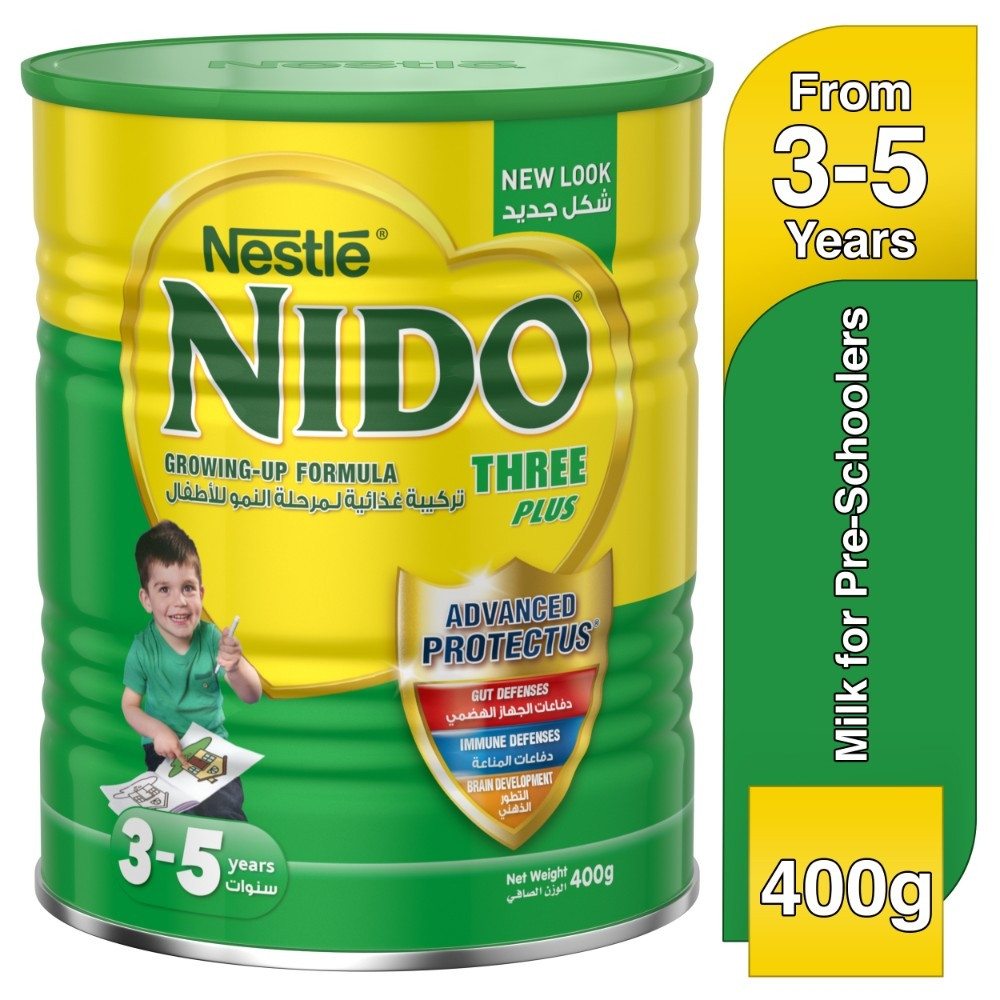 nido-4-400.jpg حليب الاطفال Nido Three Plus Stage 4 Milk 400g - الصورة 1