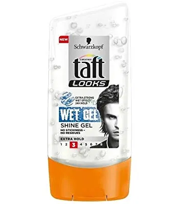 taft-wet-look-3-shine-hair-gel-150ml-5.png جل تصفيف الشعر Taft Wet Look 3 Shine Hair Gel 150ml - الصورة 1
