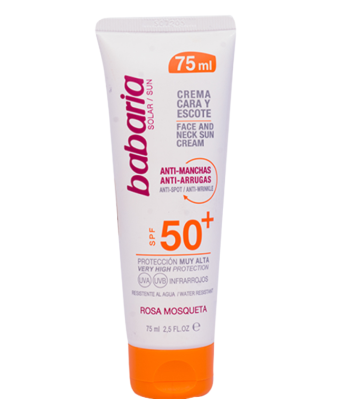 Babaria (Rosa) Anti Wrinkle Sunblock SPF 50+ Cream 75 ml