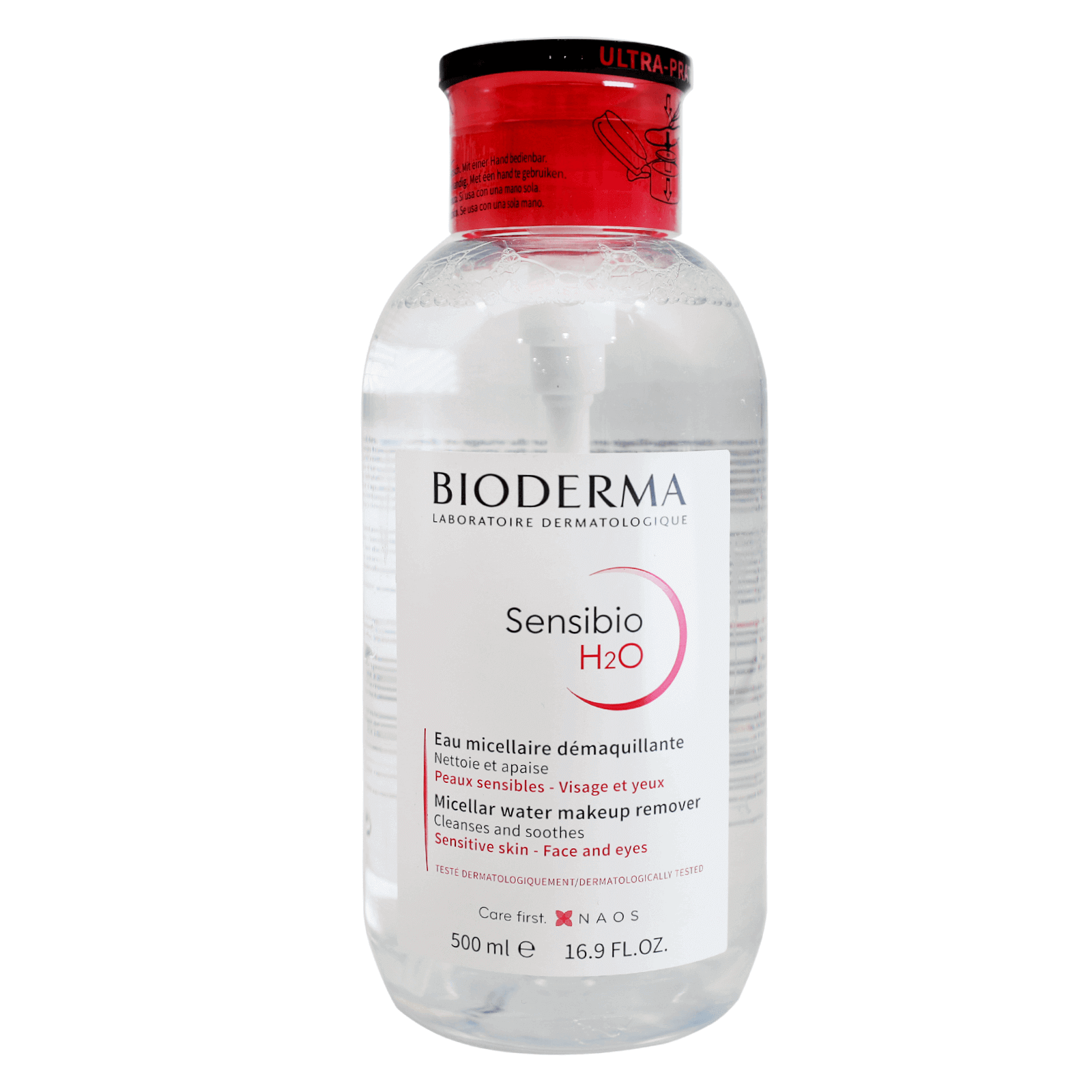 BioDerma Sensibio H2O Micellar Water With Pump 500ml BioDerma Sensibio H2O Micellar Water With Pump 500ml