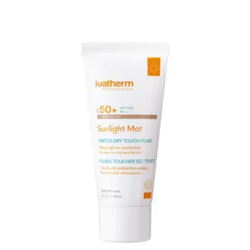 Ivatherm Sun Light Mat Sunblock Spf 50+ Dry Touch Tinted Fluid 50ml