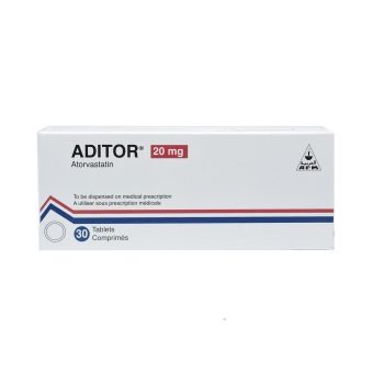 Aditor 20mg 30 Tablets