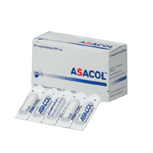 Asacol 500mg 20 suppositories Asacol 500mg 20 suppositories