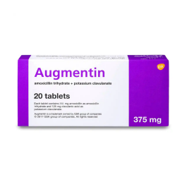 Augmentin 375mg 20 Tablets