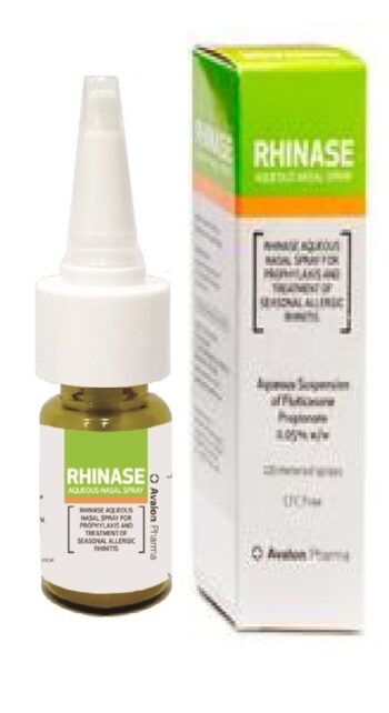 Avalon Rhinase Aqueous 0.05% metered Dose Nasal Spray 120 Dose