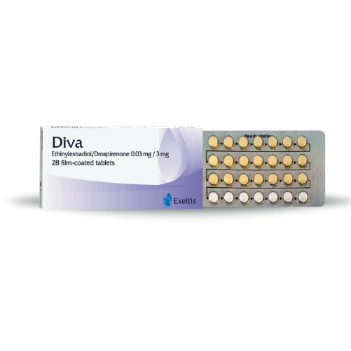 Diva 28 Tablets Diva 0.03/3 mg 28 Tablets