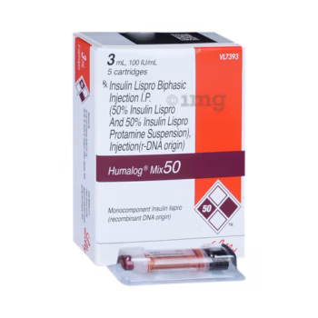 Humalog Mix 50 100 IU/ml 5x3ml Cartridge