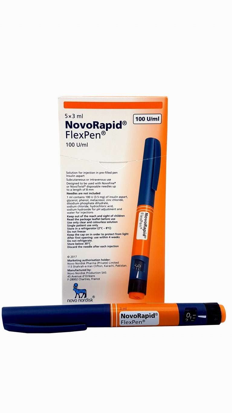 Novorapid Flexpen 100 5x3ml Injection Novorapid Flexpen 100 5x3ml Injection