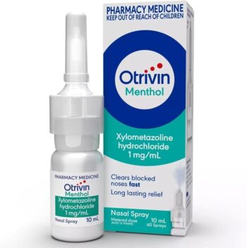 Otrivin Menthol 0.1% Metered Dose Nasal Spray 10ml