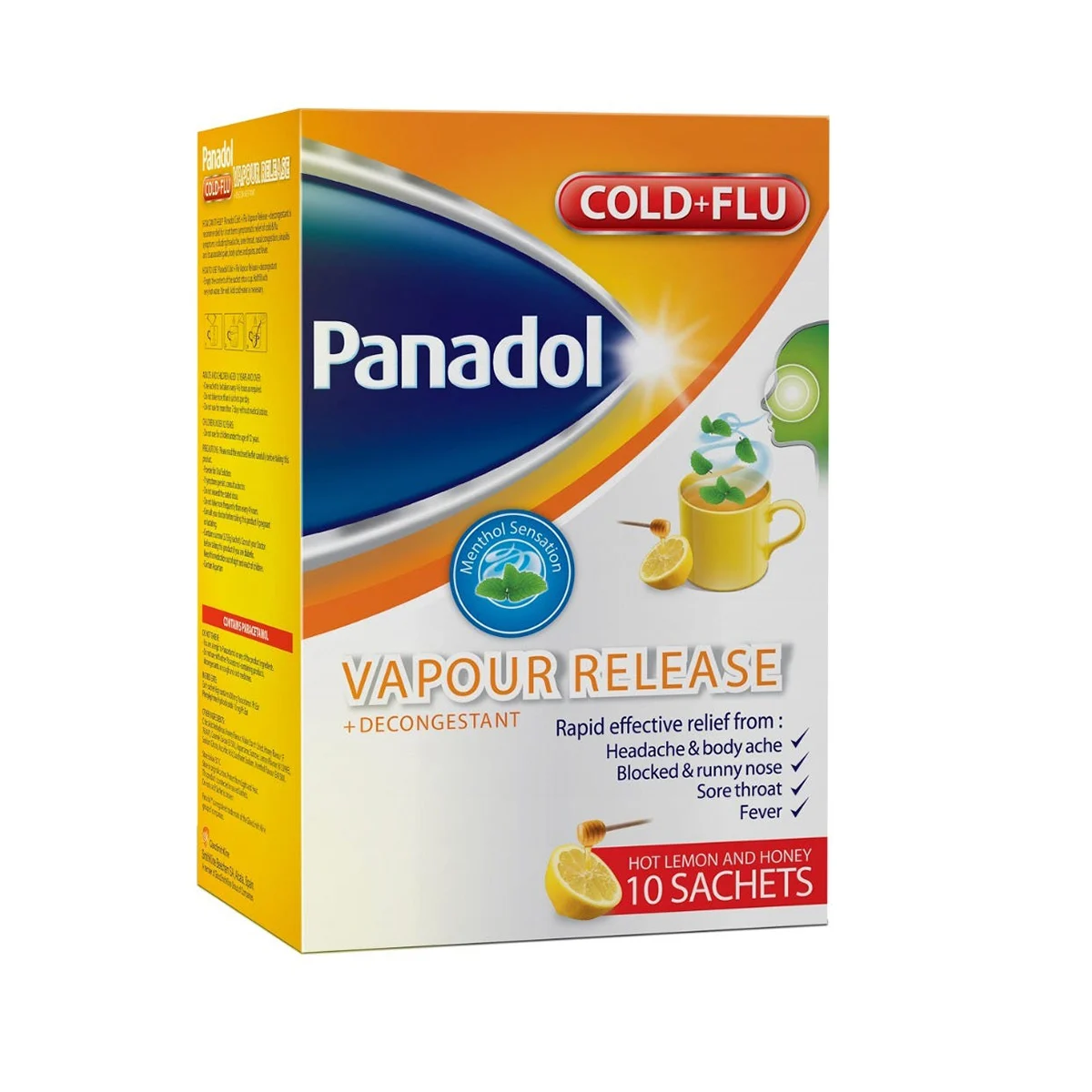 Panadol Cold and Flu Vapour Release 10 Sachets Panadol Cold and Flu Vapour Release 10 Sachets