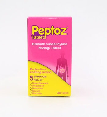 Peptoz 262mg 30 Tablets