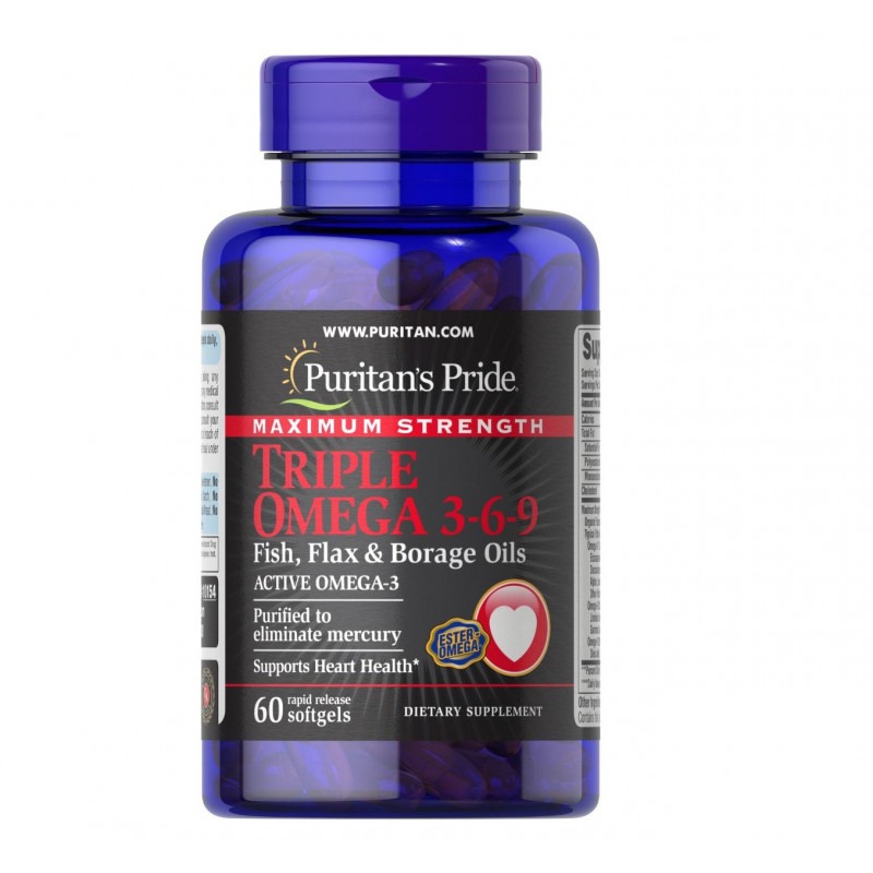Puritans Pride Triple Omega 3-6-9 60 Cap Puritans Pride Triple Omega 3-6-9 60 Cap