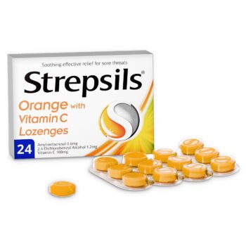 Strepsils Orange And Vitamin C 24 Lozenges