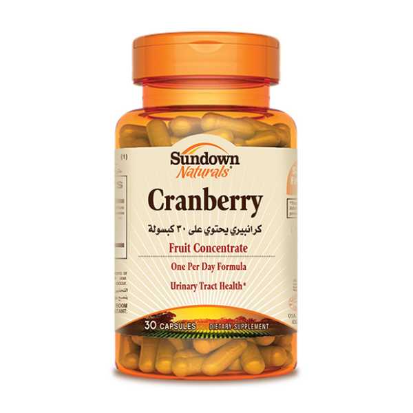 Sundown Cranberry 25,000mg 30 Capsules Sundown Cranberry 25,000mg 30 Capsules