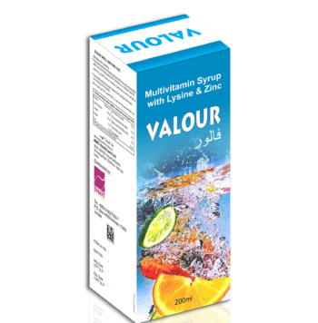 Valour Vitamins With Lysine & Zinc Syrup 200ml