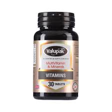 Valupak Multi Vitamin And Minerals 30 Tablets