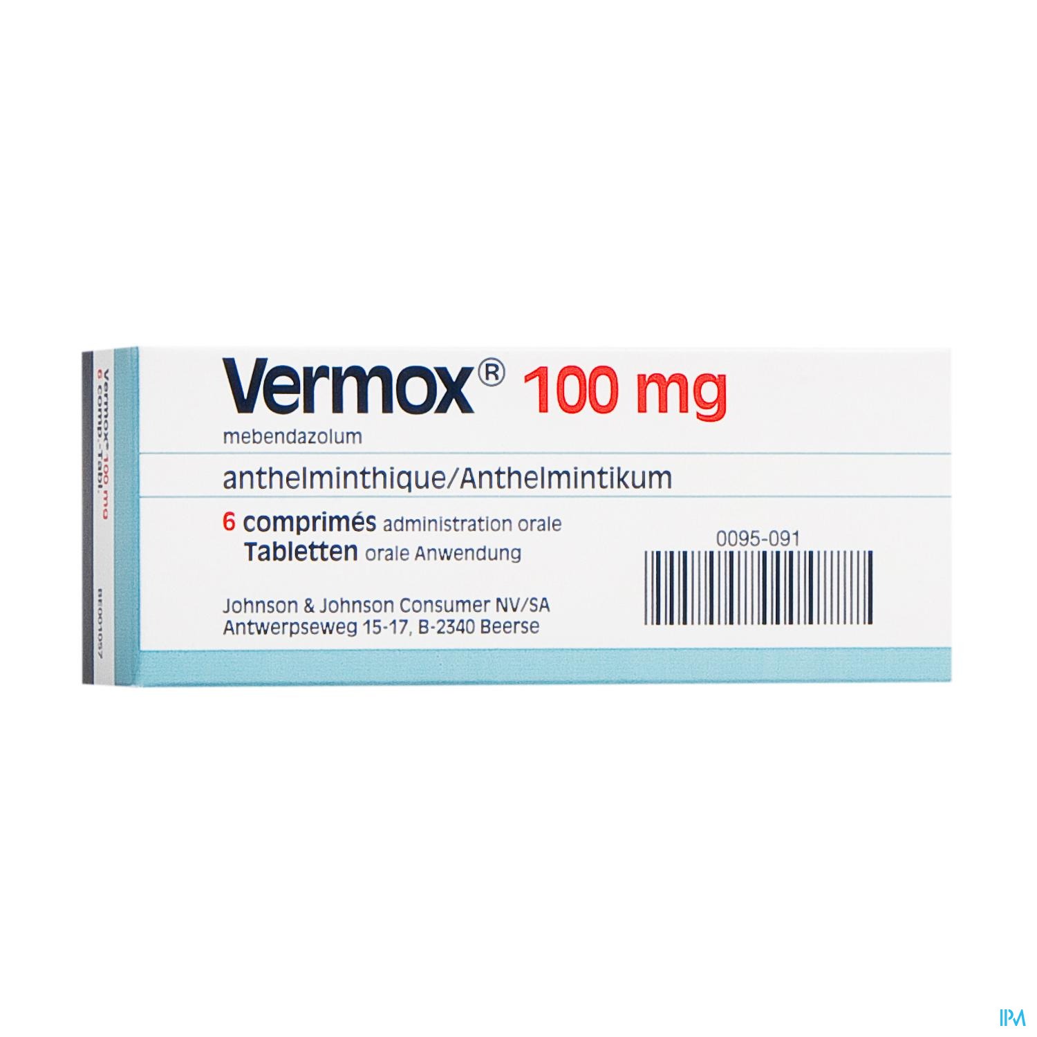 Vermox 100mg 6 Tablets Vermox 100mg 6 Tablets