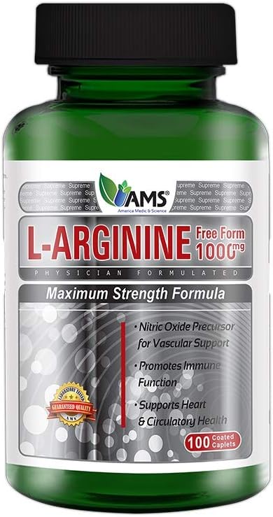 AMS L-Arginine 1000 mg 100 Caplets AMS L-Arginine 1000 mg 100 Caplets