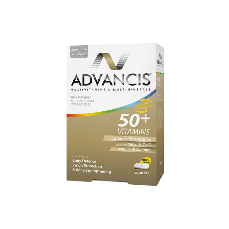Advancis 50+ Multivitamins & Minerals 30 Tablets