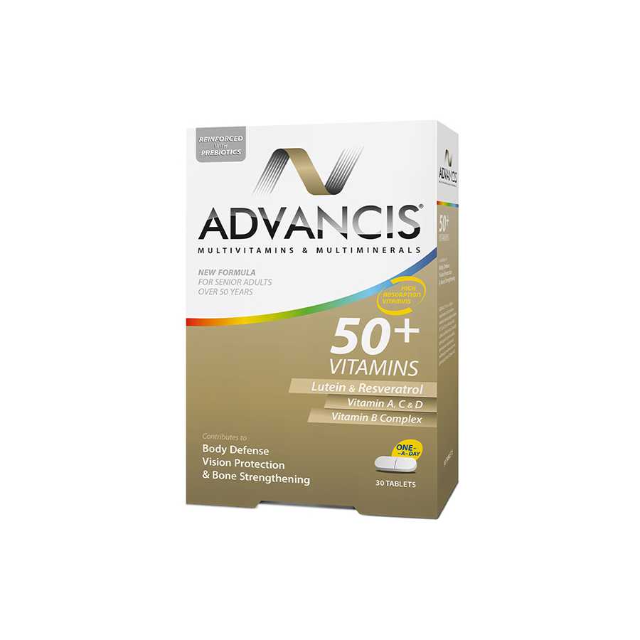 Advancis 50+ Multivitamins & Minerals 30 Tablets Advancis 50+ Multivitamins & Minerals 30 Tablets