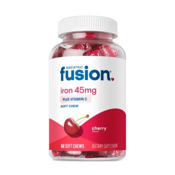 Bariatric Fusion Iron + Vitamin C 60 Soft Chewable Tablets - Cherry