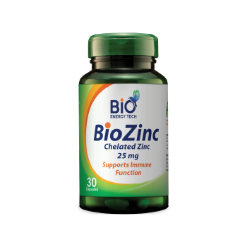 Bio Energy Tech Bio Zinc 25mg 30 Capsules