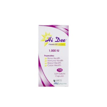 Hi Dee Vitamin D3 1000 IU 120 Capsules
